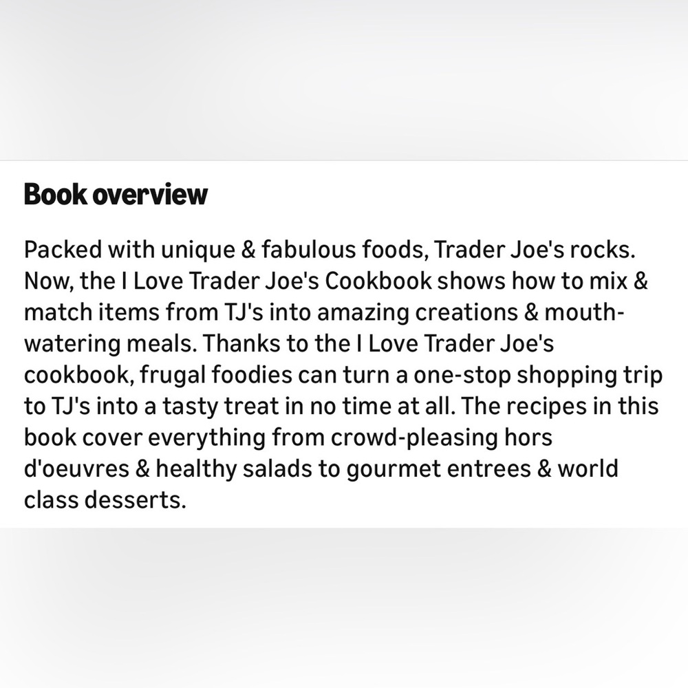 The I ❤️ Trader Joe's Cookbook - More than 150 Recipes! - Picture 4 of 15